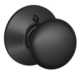 Schlage F170 PLY 622 Dummy Knob, Knob Handle, Round Design, Matte Black, Residential, Metal